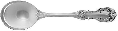 Reed & Barton Burgundy (Sterling, 1949, No Monograms) Round Bowl Soup Spoon (Gumbo)