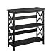 Convenience Concepts Oxford 3-Tier Bookcase, Black
