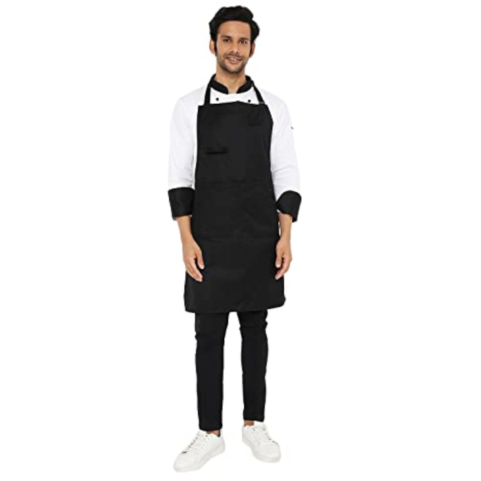 Kitchen Apron/Chef Apron with Center Pocket, Adjustable