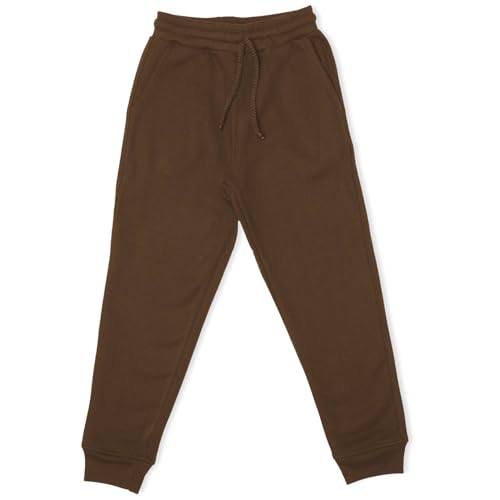 Calça Infantil Menino Básica Moletom Marrom Nutella (BR, Idade, 10 Anos, 11 Anos, Marrom)