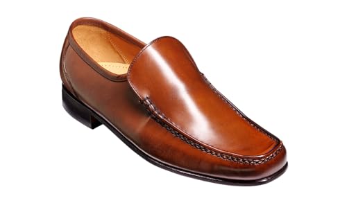 BARKER Javron Men's Handmade Leather Loafers – Classic Slip-On Dress Shoes, Goodyear Welted, Full Leather Sole & Lining, Formal & Business Wear