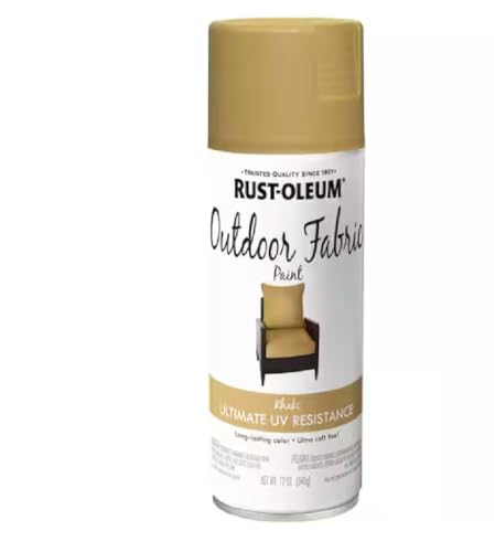 Rust-Oleum 358834 Outdoor Fabric Spray Paint, 12 oz, Khaki
