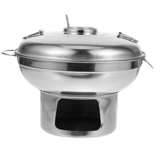 Hot pot Mikinona en acier inoxydable robuste avec réchaud de précision