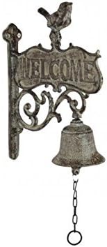 Cast Iron Bird Welcome Bell Wall Mount