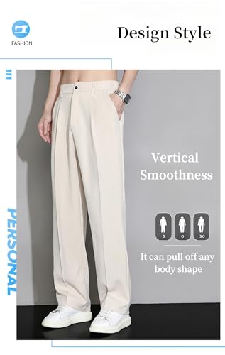 Fleurosta Stretch Waist Ice Silk Pants, Easemotions Super Stretch Ice Silk Comfort Everyday Pants, Casual Golf Dress Trousers3