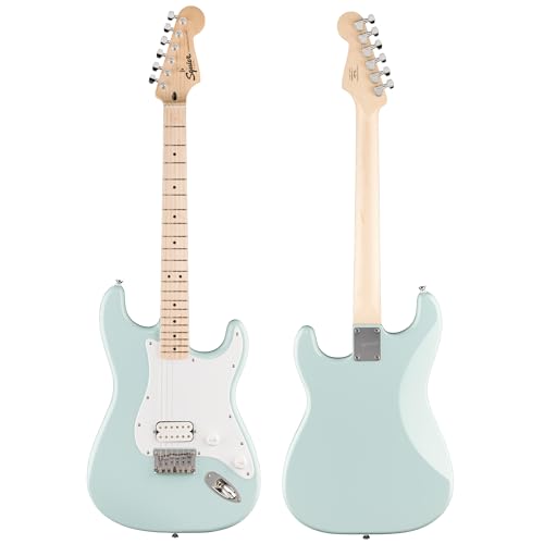 Image of Fender Squier Sonic Stratocaster HT H - Sonic Blue Bundle with Tuner, Strap, Picks, and Austin Bazaar Instructional DVD