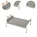 Baoblaze Elevated Pet Bed Raised Cot Versatile Portable Washable Supplies Comfortable Breathable Mesh Raised Cat Cot Bed, 61cmx45cmx23cm