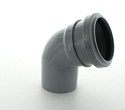 HUNTER 110mm (Spigot 112.5 degree Bend) GREY Soil Pipe and fittings Select individual parts as required. โ image 1