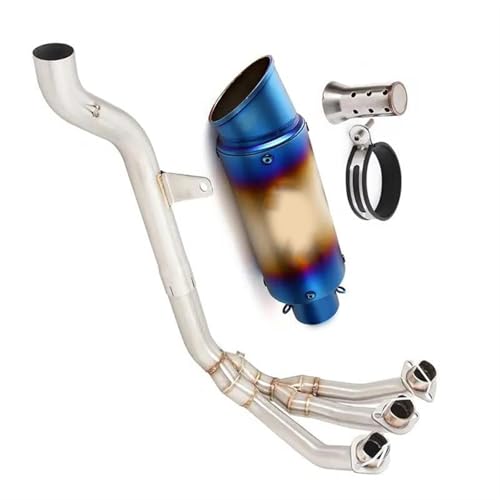 Sistema de escape para Triumph Trident 660 2021-2023 con tubo de conexión y silenciador