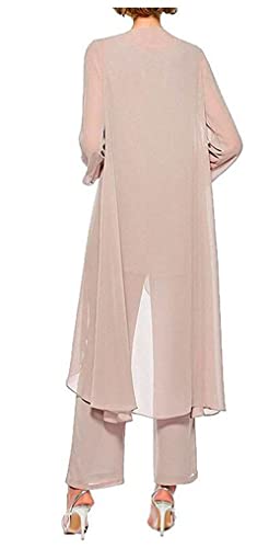 Effortlessly Elegant: Caramel Chiffon Pantsuit for Memorable Weddings - Image 4