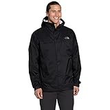 The North Face メンズ Venture 2 防水フード付きレインジャケット、TNFブラック/TNFブラック/ミッドグレー(過去シーズン)、M