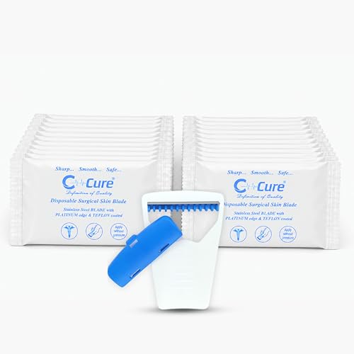 Image of Disposable Razor For Men | Surgical Skin Blade Use And Throw Shaving Razor With Safety Cap | Manual Beard And Face Grooming Tool | Travel Friendly Stainless Steel Blade | ISO, CE Approved (36)