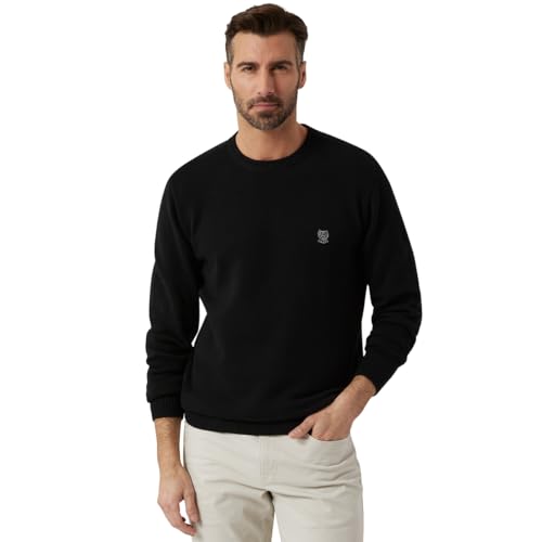 Chaps Men's Original Crewneck Sweater Americnan Black ACB M