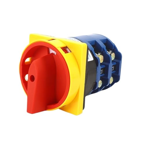Interruptor selector de leva ZHUCO SZW26-125A 2GS 88 x 88 mm, 2 posiciones, fase, 8 tornillos, 1 unidad