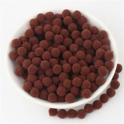 GIOTEL 2000pcs 8mm Pompom Balls Suitable for Making All Kinds of Handicrafts (Color : 17 Coffee, Size : 8mm 2000pcs)