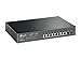 Produktbild TP-LINK T1500G-10MPS 8-Port Gigabit Desktop PoE Smart Switch 8 Gigabit RJ45 ports mit 2 SFP Slots 802.3 af at 116W PoE power supply