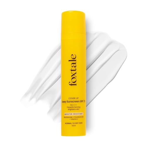 SPF 70 Niacinamide Dewy Sunscreen with PA++++ For Dewy Sun Protection|Prevents Tan|Lightenweight, Non Greasy, No White Cast|Anti-Tan Formula|For Men & Women|For all skin type,50 Ml