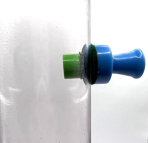 Davies Product: THE MAGIC CLEANER - The Magnetic Glass Cleaner for All Glass Devices, Water Pipes, Glass Pipes, and Unique Glasses - Reusable Scrubber Pads - Safe on Glass! - Resin Remover! (Blue)