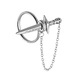 HZMAN Sword Ring for Men Women Stainless Steel Gothic Punk Plug-in Skull Dagger Rings Jewelry Gift (Size,10)