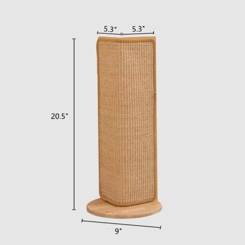 SHENGOCASE-205-Tall-No-Drilling-Wall-Sofa-Couch-Corner-Cat-Sisal-ScratcherScratching-PostReplaceable-Sisal-Scratch-Scratching-Pad-Mat
