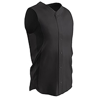 Maillot Polyester 2 Boutons Homme Maillot Baseball Champro Wild Card Homme - Polyester Léger 2 Boutons - Couleur Or Et Blanc Uniforme Baseball Polyester
