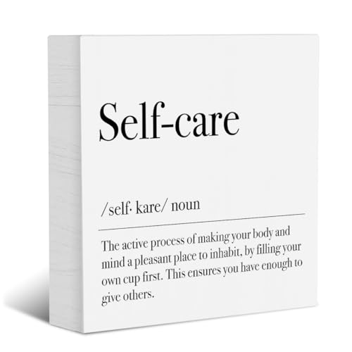 Self Care Items Spa Decor for Spa Room Spa Bathroom Decor Inspirational Rustic Office Desk...