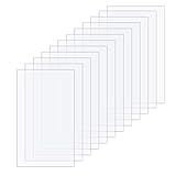 12 Stück (125x175x1 mm) Klare Acrylplatten Transparente Acrylglas Acryl Bltter für Fotorahmen Bilderrahmen Glas Ersatz DIY Projekte Display und Malerei Handwerk
