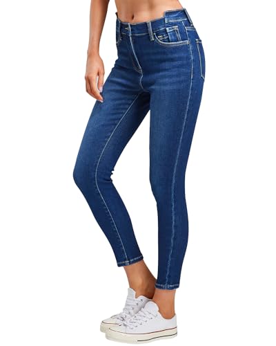 closet_sweet　HIGH WAIST SKINNY DENIM ONESO Women's High Waisted Skinny Jeans Stretchy Slim Fit