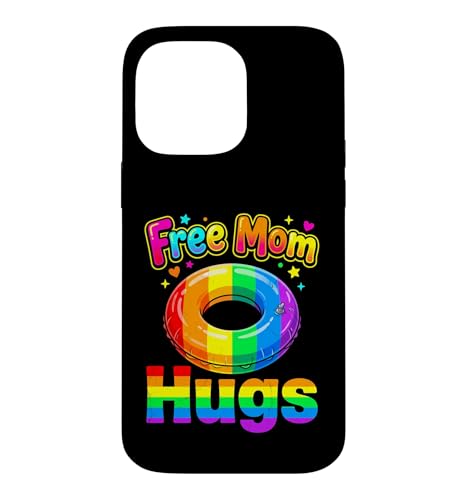 Free Mom Hugs LGBTQIA+ Ally Pride Month�B �X�}�z�P�[�X iPhone 14 Pro Max �p