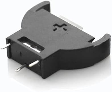 CR2032 Battery Holder, Coin Cell Button Socket Holder Case, CR2032 Coin Cell Button Battery Holder with 3 Pin Solder Mounting Lead
