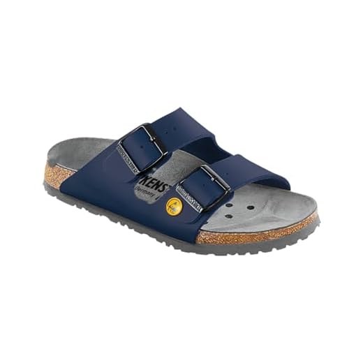 Rohde Herren Soltau-H Pantoletten, Grau (Anthrazit 82), 41 EU 8 BIRKENSTOCK 89430 normales Fußsbett ESD Berufsschuh Arizona Antistatik Birko-Flor - Blau - Gr. 41