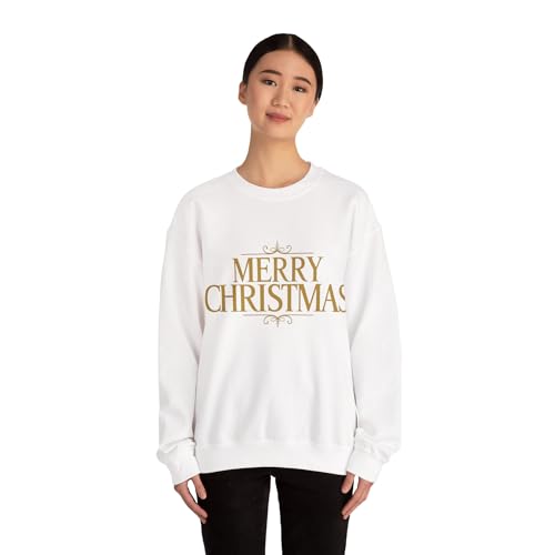 Pull de Noël doré 005 en maille haut de gamme aux reflets précieux