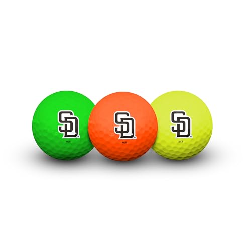 Team Effort MLB San Diego Padres Multi-Color Golf Balls (3)