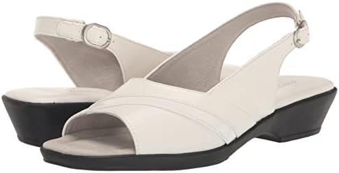 Easy Street Women's Harriet Heeled Sandal, White, 10 Wide | Image 6