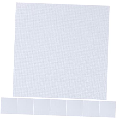 TEHAUX Cross Stitch Fabric Set 8pcs Embroidery Aida Cloth Embroidery Gridding Fabrics Soft Comfortable Polyester Sewing Lovers