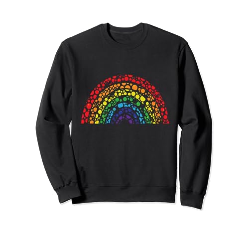 International Dot Day Happy Dot Day Rainbow Polka Dot Sweatshirt