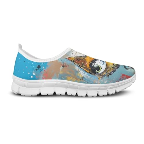 Image of Jeiento Cute Dog Women's Casual Slip On Shoes Loafers Sneakers for Women