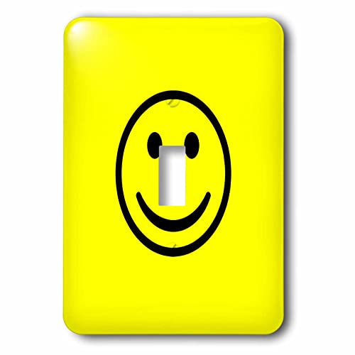 Interrupteur à bascule multicolore 3dRose au design smiley face unique