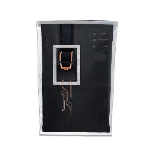 Image of Water Purifier Cover Compatible with Aquaguard Royale RO+UV+MTDS Active Copper Zinc SS - Waterproof & Dustproof PVC Cover with Transparent Front, White Border