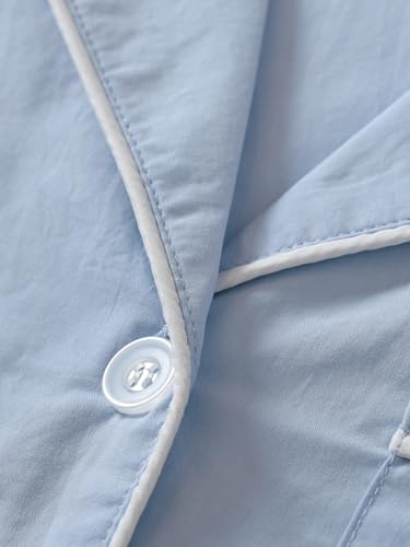 Women's Petite Pajama Set Petite Length Lightweight Cotton Pjs4