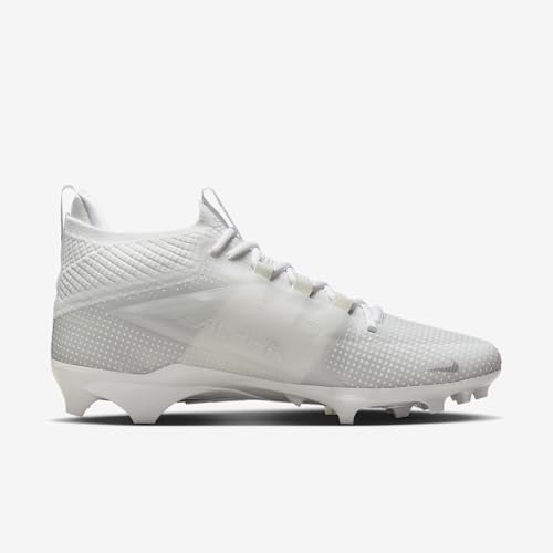 Nike Alpha Menace 4 Elite Football Cleats (White/Metallic Silver)3