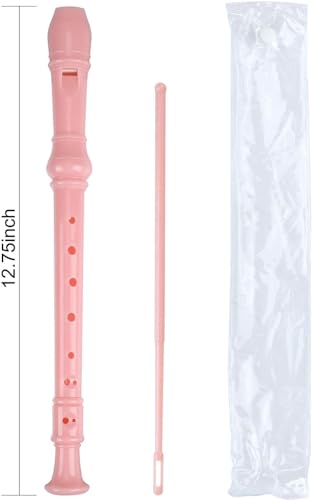 Instrumento de flauta, gravador soprano alemão de 8 furos para iniciantes, flauta musical infantil c