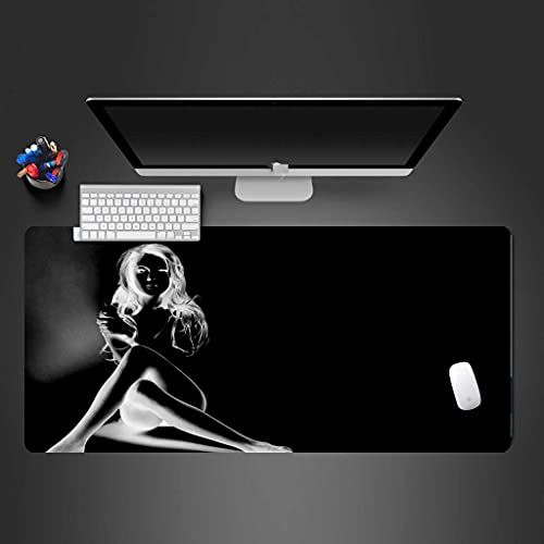 Grand mouse pad de bureau au style moderne 900x400mm pour setup