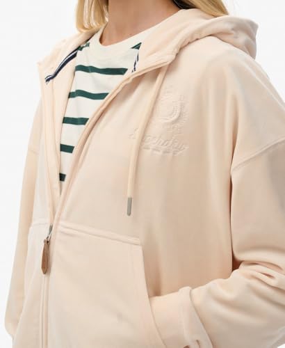 Sweat shirt Superdry Country Club Velour Zip Hoodie US 12 - vue 3