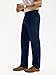 HOTake Men's Linen Pants Casual Pants for Men Loose Fit Expandable Waist Trousers M(34) Navy Blue