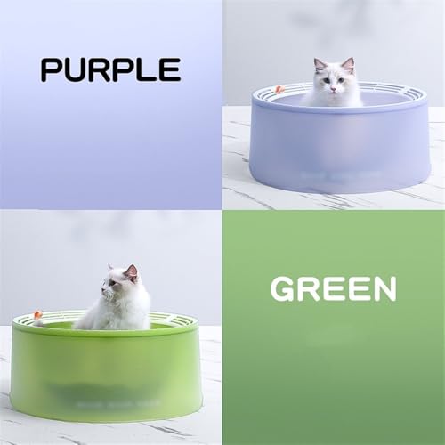 Caja de arena para gatos que soluciona las salpicaduras de sustrato y orina 3