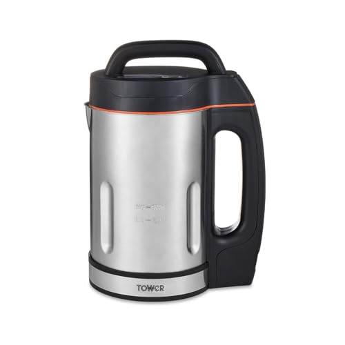 Tower Soup & Smoothie Maker with Intelligent Control System and Stainless Steel Jug and Blade 1000W 1.6 Litre Stainless Steel T12031