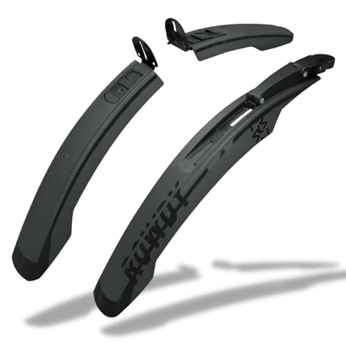 SKS GERMANY ROWDY SET 2.0 Kinderfahrrad Schutzblech (Spritzschutz aus Hochleistungskunststoff Multi-Adjust-System für verschiedene Rahmen einfache Montage optionales Rücklicht Made in Germany)