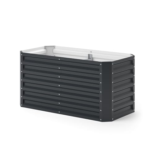Preisvergleich Produktbild ok-living Hochbeet Anthrazit 120 x 60 cm