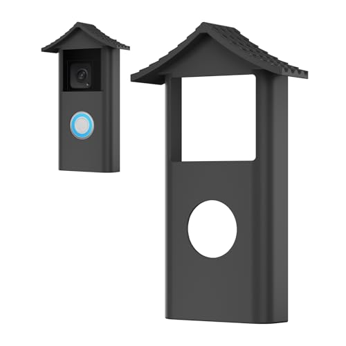 Silicone Skin for Ring Battery Doorbell (2024 Release) – Weatherproof Protective Case Cover – Heat & Cold Resistant (-40°F to 220°F) – Easy Snap-On Install, Black by Augstci - Used condition - US$5.92